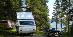 camping along the Maine coast