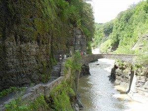 footbridge over the Genesee River