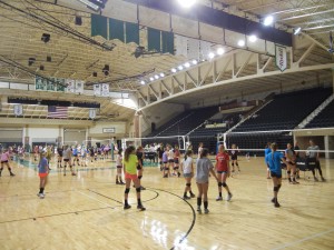 volleyball camp at the Betty Engelstad Sioux Center