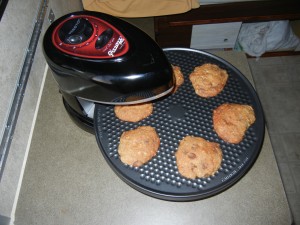 baking chocolate chip cookies with our Pizzazz