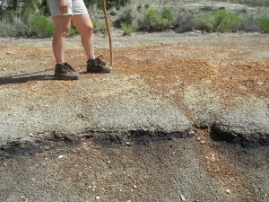 horizontal sedimentary rock layers