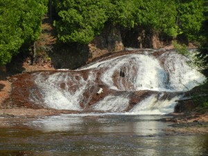 one of many falls along the Split Rock River on the Superior Hiking Trail