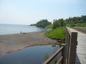 Gitchi-Gami bike trail along Lake Superior's north shore