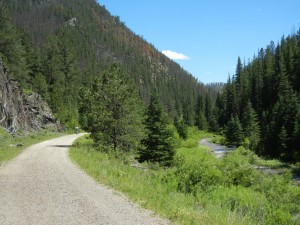 Mickelson Trail along Rapid Creek