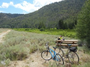 lunch along the Harriman bike trail