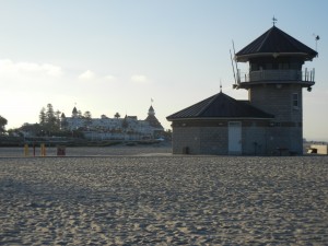 Coronado beach with Hotel del Coronado behind