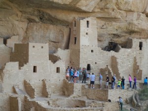 touring Cliff Palace ruin