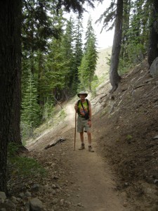 Paul hiking the PCT on his birthday