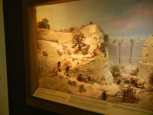 CCC diorama of early hunter gatherers of the Mesa Verde region