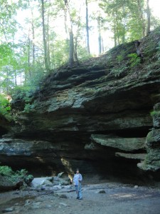 hiking in Turkey Run State Park