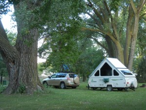 camping at Johnson Lake in Nebraska