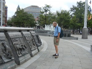 viewing the Naval Memorial