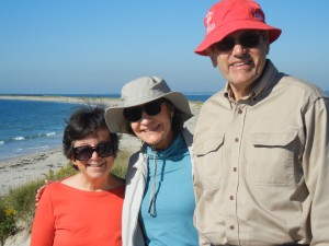 Wayne & Hildegard take us for a beach walk in Watch Hill, R.I.