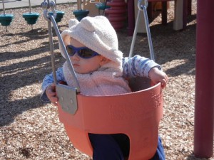 chilling at the neighborhood playground