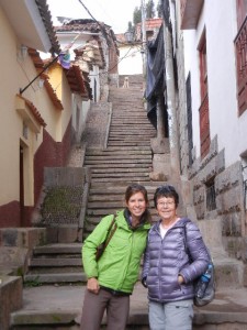 steep street in the old part of Cusco