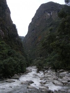 Vilcanota River gorge near Machu Picchu