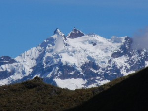 our view of high Andean peaks