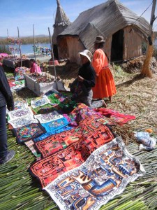 embroidery typical on the floating islands