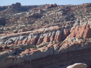 gently sloping sedimentary beds in Capitol Reef NP