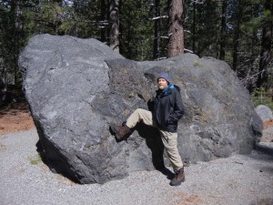 "Hot Rock" carried about 4-5 miles from Lassen's summit by the lahar