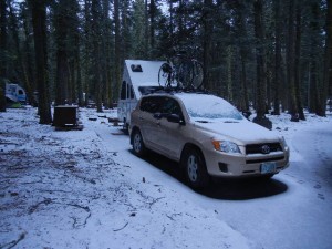 waking up to a coating of fresh snow