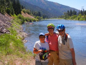 along the Clark Fork River with Judith & Rob in Missoula, Montana