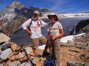 Rob & Judith above Illecillewaet Glacier