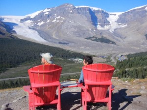 Wilcox Pass Trail view of Athabasca Glacier