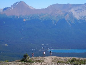 Bald Hills trail above Maligne Lake