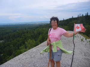 on the summit of Bald Hill near the top of the Manitoba Escarpment in Riding Mountain National Park