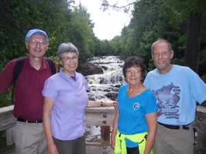 with Gary & Ann on the Copper Falls trail