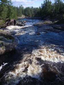 rapids on the Aux Sables River