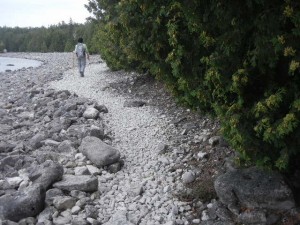 following the Bruce Trail along Georgian Bay