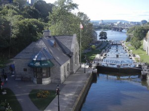 the Rideau Canal where it enters the Ottawa River